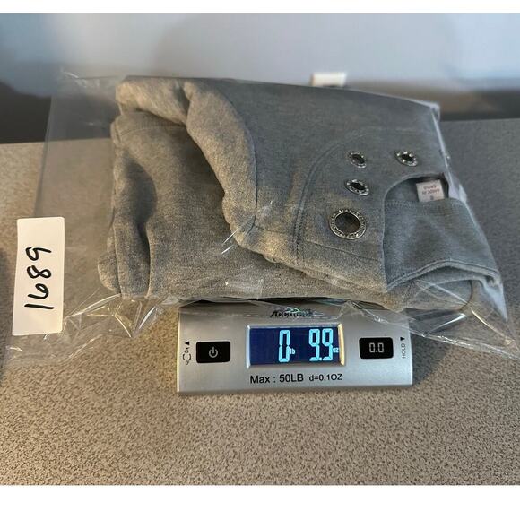 Quacker Factory Sz S Rhinestone Grommet Cotton Pullover 1/2 Sleeve Top Side Slit - Picture 10 of 10